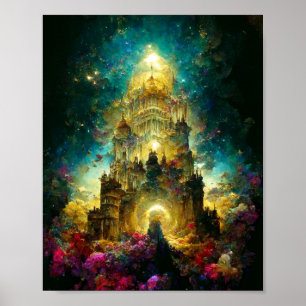 Ethereal Castle 8 Fantasy Art Poster