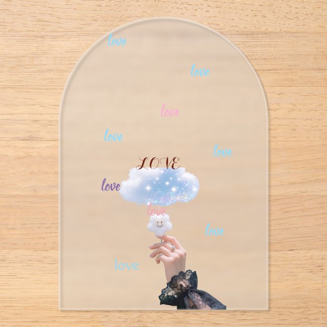 Ethereal Cloud Dreams Wall Art Acrylic Invitations (Front)