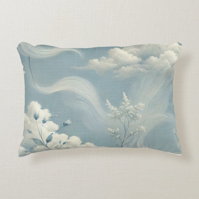 Ethereal Clouds Decorative Cushion (Front)