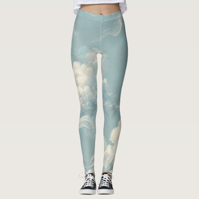 Ethereal Clouds Leggings (Front)