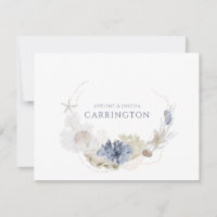 Ethereal Coastal Coral Seashell Couple