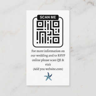 Ethereal Coastal Romance Wedding Enclosure Card