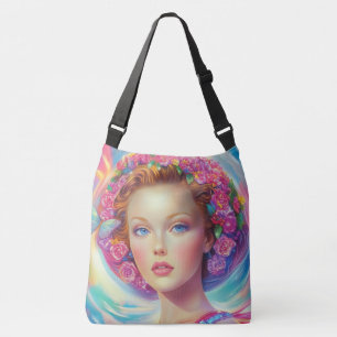 Ethereal Crown Portrait  Crossbody Bag