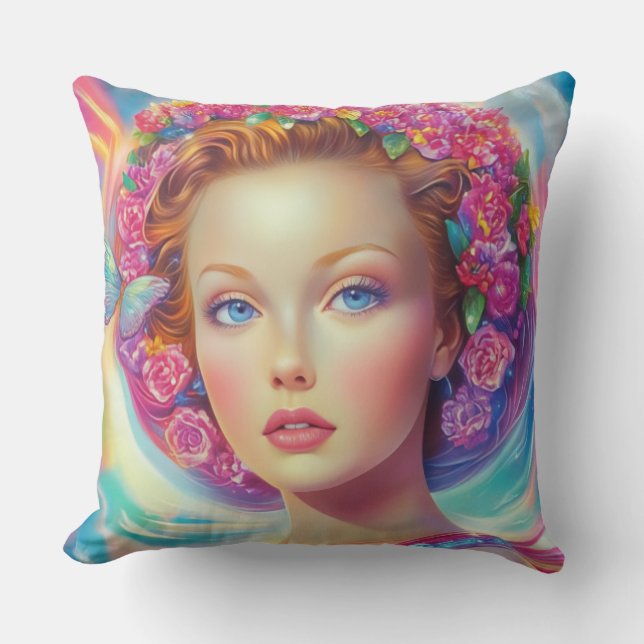 Ethereal Crown Portrait  Cushion (Front)