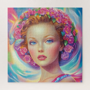 Ethereal Crown Portrait Jigsaw Puzzle