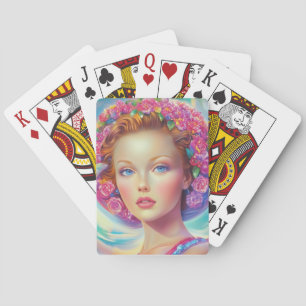 Ethereal Crown Portrait Playing Cards