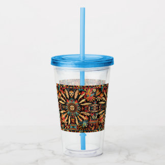 Ethereal Cyan "Aztec Dream" 473ml Tumbler