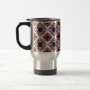 Ethereal Cyan "Cosmic Interlock" Commuter Travel M Mug