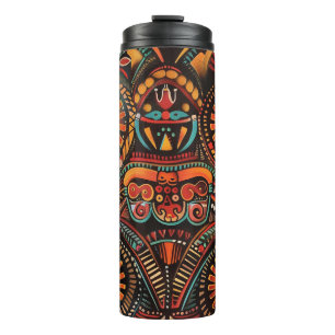 Ethereal Cyan "Timeless Ancestral Imprint" Thermal Tumbler