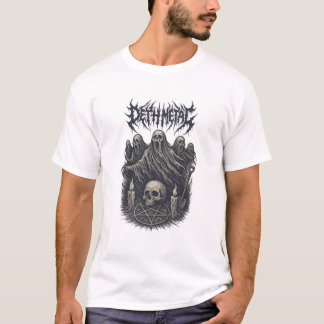 Ethereal Death Metal Spirits – Haunting Occult Art T-Shirt