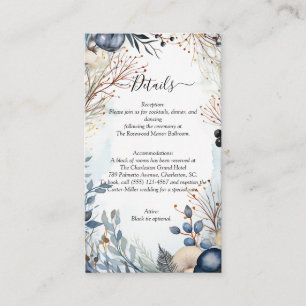 Ethereal Delicate Watercolor Serene Foliage Enclosure Card