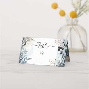 Ethereal Delicate Watercolor Serene Foliage Place Card