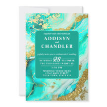 Ethereal Elegance Turquoise Geode-Inspired Wedding