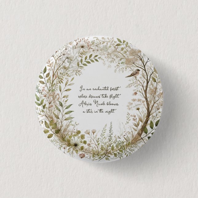 Ethereal Enchanted Forest 3 Cm Round Badge (Front)