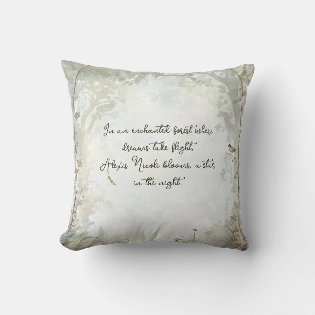 Ethereal Enchanted Forest Cushion (Front)