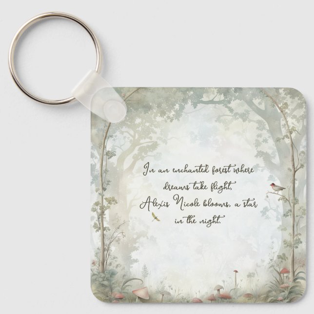 Ethereal Enchanted Forest Key Ring (Front)