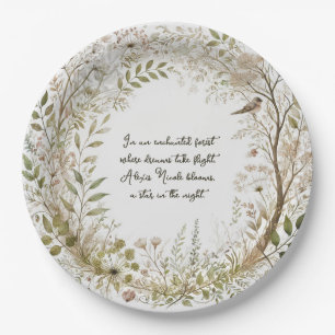 Ethereal Enchanted Forest Paper Plate