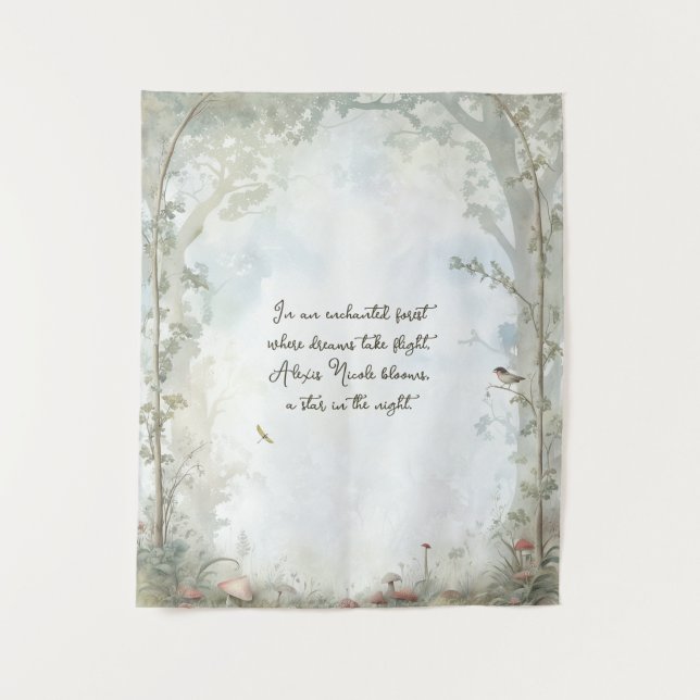 Ethereal Enchanted Forest Tapestry (Front)