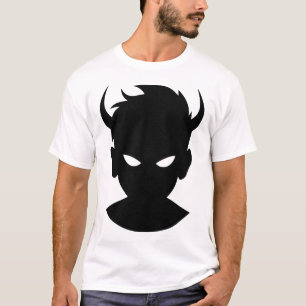 Ethereal Enigma: Demon Boy Illustration T-Shirt