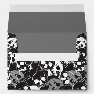 Ethereal Enigma: Intricate Patterned Skull Design Envelope