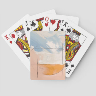 Ethereal Equilibrium: Where Geometry Meets the Sky Playing Cards
