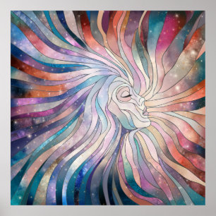 Ethereal Essence - Mosaic Art Poster