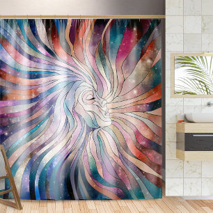 Ethereal Essence - Mosaic Art Shower Curtain