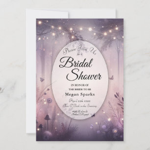 Ethereal Fairy Lights Forest Bridal Shower Invitation