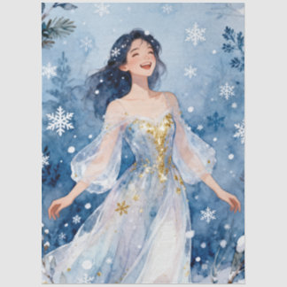 Ethereal Fairy Winter Snowflake Fantasy TMF26 Tissue Paper