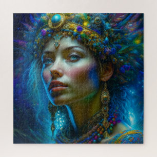 Ethereal Fantasy Art Princess Warrior Beautiful Jigsaw Puzzle