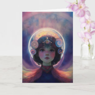 Ethereal Fantasy Celestial Child Dream Guardian Card