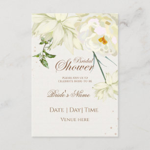 Ethereal Floral Bridal Shower Invitation