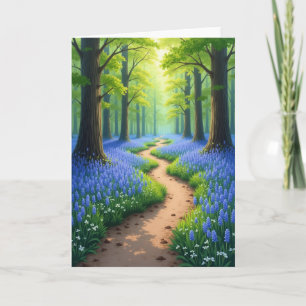 Ethereal Floral Path Card