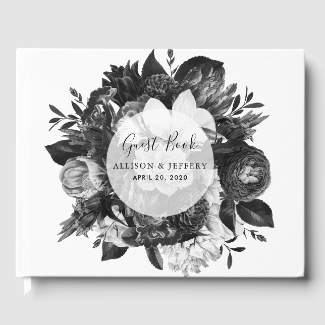 Ethereal Floral Wedding Guest Book (Front)