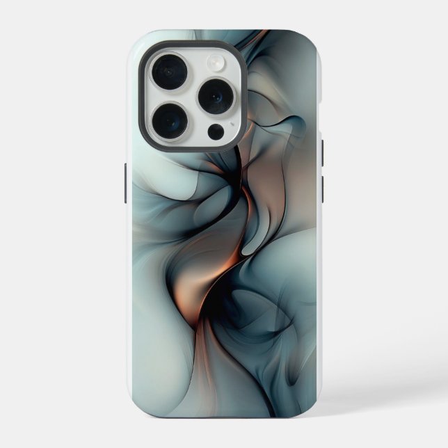 Ethereal Flow – Abstract Elegance iPhone 15 Pro Ca Case (Back)
