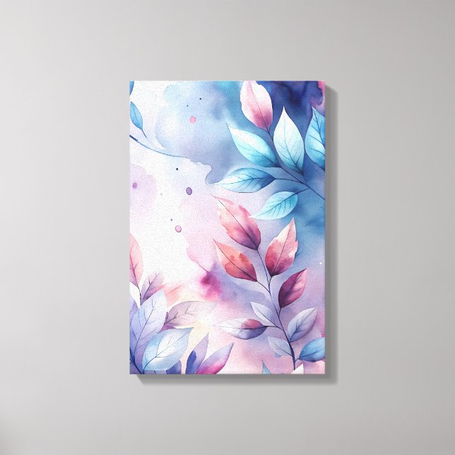 Ethereal Foliage: Pastel Whisper Print (Front)