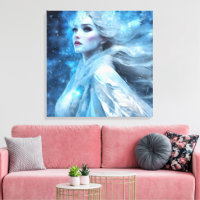Ethereal Frozen Snow Queen Fantasy Art