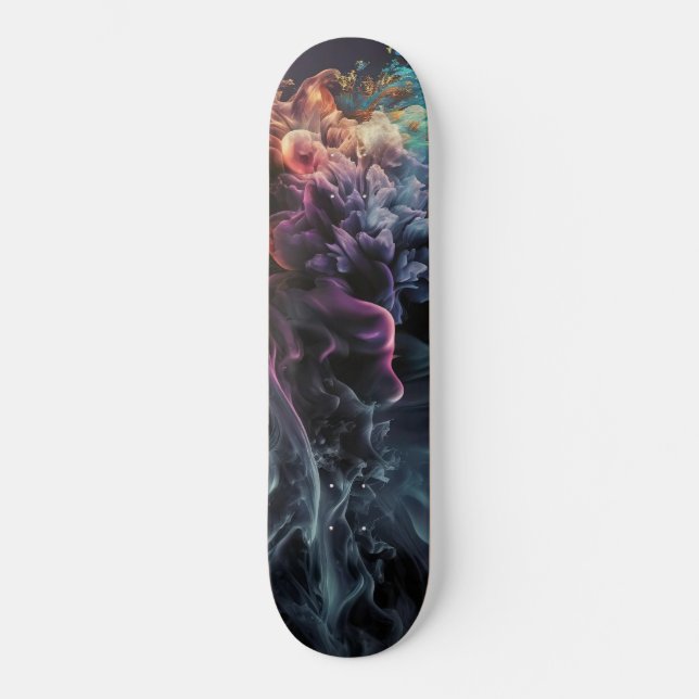 Ethereal Galaxy Art Skateboard  (Front)