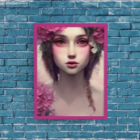 Ethereal Girl with Pink Freckles