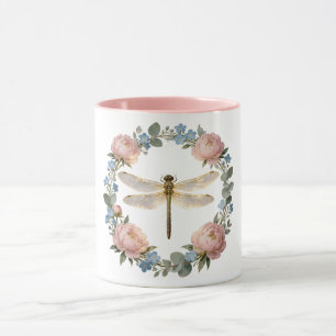 Ethereal Glow Dragonfly Art Mug