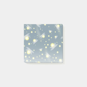 Ethereal Glowing Fireflies at Night Pattern Post-it Notes