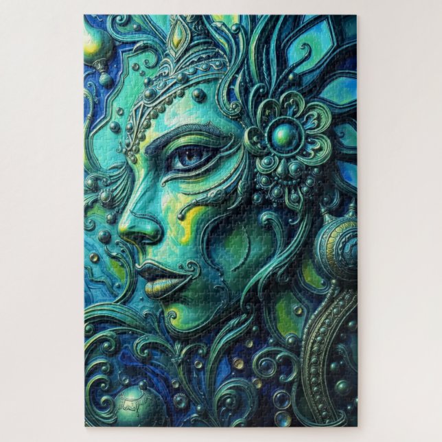 Ethereal Goddess: Fusion of Art and Fantasy Jigsaw Puzzle (Vertical)