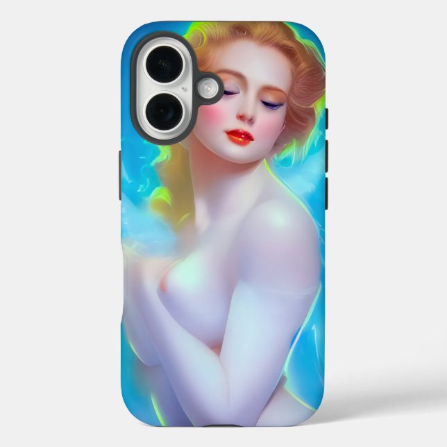 Ethereal Goddess Portrait – Surreal Fantasy Case-Mate iPhone Case (Back)