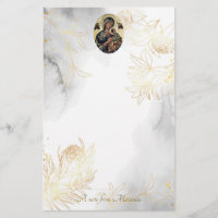 Ethereal Gold Line Roses Orthodox Christian