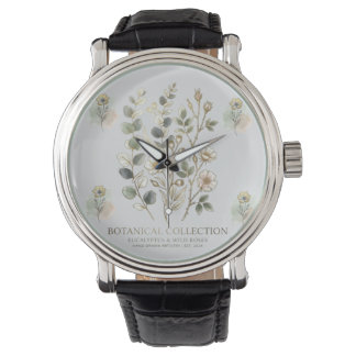 Ethereal Gold & Sage Botanical Collection Watch