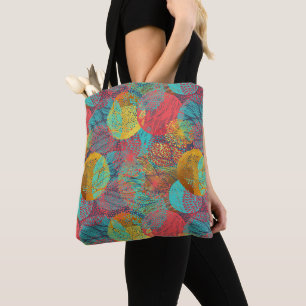 Ethereal Golden Blossoms - Seamless Floral Harmony Tote Bag