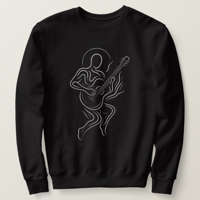 Ethereal Guitar Flow Sweatshirt (Design Front)
