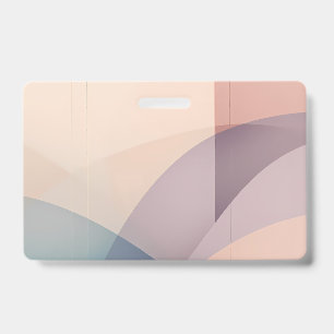 Ethereal Harmony Summary Modern Pastel Color Art ID Badge