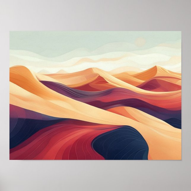 Ethereal Horizons: A Harmonious Study of Layered T Poster (Front)
