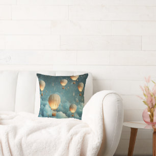 Ethereal Hot Air Balloons Cushion